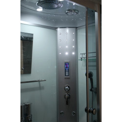 KABINA PRYSZNICOWA Z HYDROMASAŻEM WSH7106RW PRAWA BIAŁA 120x80 CM WSH7106RW-WH-120X80