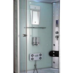 KABINA PRYSZNICOWA Z HYDROMASAŻEM WSH7106RW PRAWA BIAŁA 120x80 CM WSH7106RW-WH-120X80