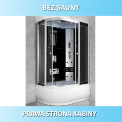KABINA PRYSZNICOWA Z HYDROMASAŻEM WSH7106R PRAWA 120X80 WSH7106R-120X80