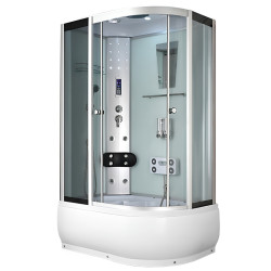KABINA PRYSZNICOWA Z HYDROMASAŻEM WSH7106LW LEWA 120X80 WSH7106LW-WH-120X80