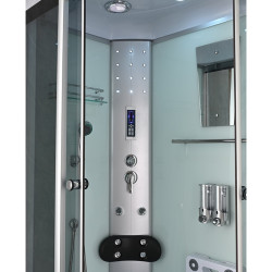 KABINA PRYSZNICOWA Z HYDROMASAŻEM WSH7106LW LEWA 120X80 WSH7106LW-WH-120X80