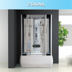 WSH7716WS KABINA Z HYDROMASAŻEM WHITE WSH7716WS-120X85