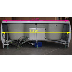 KABINA PRYSZNICOWA Z HYDROMASAŻEM I SAUNĄ WSH7128S 125x90 CM WSH7128S-125X90