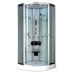 KABINA PRYSZNICOWA Z HYDROMASAŻEM I SAUNĄ WSH7120WS BIAŁA 90x90 CM WSH7120WS-90