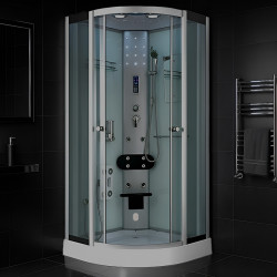 KABINA PRYSZNICOWA Z HYDROMASAŻEM I SAUNĄ WSH7120WS BIAŁA 90x90 CM WSH7120WS-90
