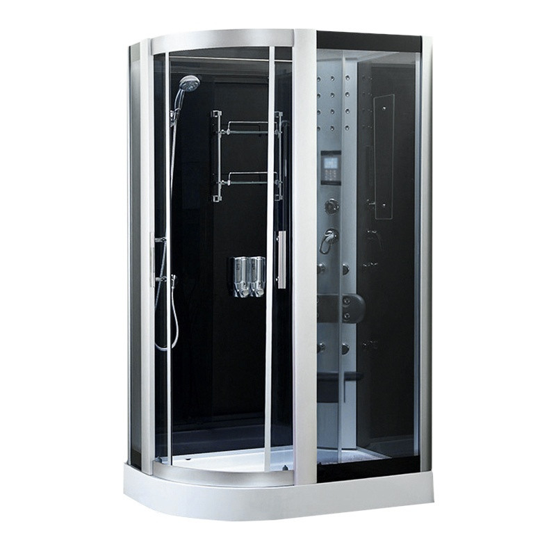 KABINA PRYSZNICOWA Z HYDROMASAŻEM I SAUNĄ MONAKO 9914LS LEWA CHROM 120x85 MONAKO-9914LS-120X85