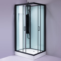 KABINA PRYSZNICOWA Z HYDROMASAŻEM ALMA PRAWA 120x80 CM ALMA-P-120X80