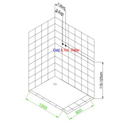 KABINA PRYSZNICOWA Z HYDROMASAŻEM ALMA PRAWA 120x80 CM ALMA-P-120X80