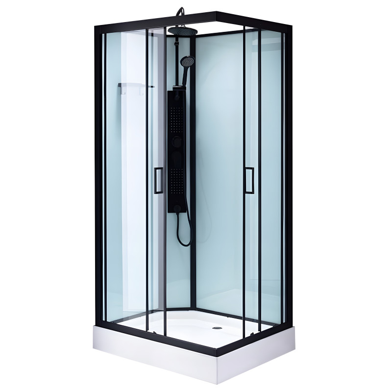KABINA PRYSZNICOWA Z HYDROMASAŻEM ALMA PRAWA 100x80 CM ALMA-P-100X80