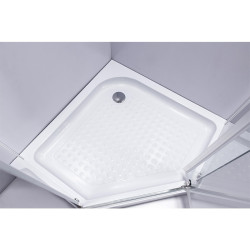 KABINA PRYSZNICOWA Z BRODZIKIEM CHROM KZ91A+SXL07A KZ91A+SXL07A-WH