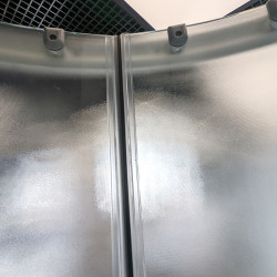 KABINA PRYSZNICOWA PÓŁOKRĄGŁA Z BRODZIKIEM WSH305A MAT CHROM 80x80 CM WSH305A-MAT-80