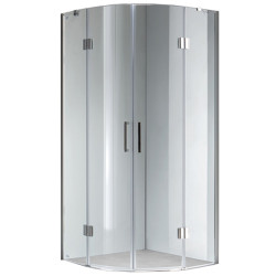 KABINA PRYSZNICOWA PÓŁOKRĄGŁA KZ92B CHROM 90x90 CM KZ92B-90