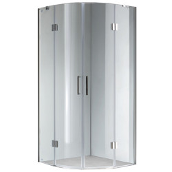 KABINA PRYSZNICOWA PÓŁOKRĄGŁA KZ92A CHROM 80x80 CM KZ92A-80