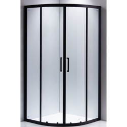 KABINA PRYSZNICOWA PÓŁOGRĄGŁA BS01B CZARNA 90x90 CM BS01B-90