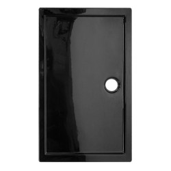 KABINA PRYSZNICOWA PROSTOKĄTNA Z BRODZIKIEM KZ202B/ST04B CHROM/CZARNY 110x90 CM