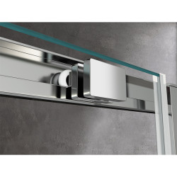 KABINA PRYSZNICOWA PROSTOKĄTNA Z BRODZIKIEM KZ103A/SXL03C CHROM 100x80 CM