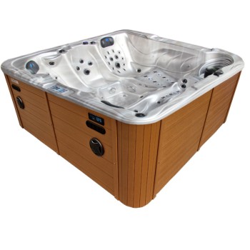 JACUZZI OGRODOWE WANNA SPA704 210x200 CAPPUCCINO OBUDOWA NATURAL