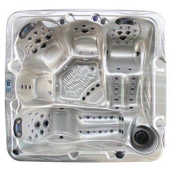JACUZZI OGRODOWE WANNA SPA704 210x200 CAPPUCCINO OBUDOWA NATURAL