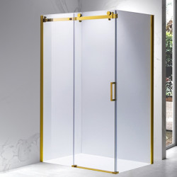 KABINA PRYSZNICOWA PROSTOKĄTNA KZ203B ZŁOTA 110x80 CM KZ203B-GL-110X80