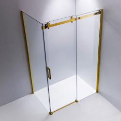 KABINA PRYSZNICOWA PROSTOKĄTNA KZ203B ZŁOTA 110x80 CM KZ203B-GL-110X80