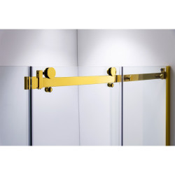 KABINA PRYSZNICOWA PROSTOKĄTNA KZ203B ZŁOTA 110x80 CM KZ203B-GL-110X80
