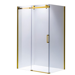 KABINA PRYSZNICOWA PROSTOKĄTNA KZ202B ZŁOTA 110x90 CM KZ202B-GL-110X90