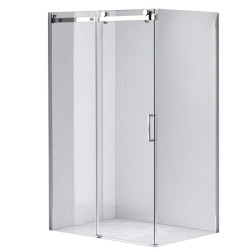 KABINA PRYSZNICOWA PROSTOKĄTNA KZ202B CHROM 110x90 CM 8 MM KZ202B-110X90
