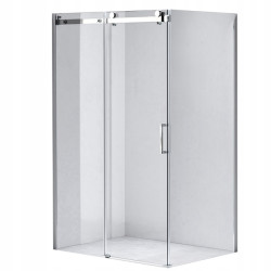 KABINA PRYSZNICOWA PROSTOKĄTNA KZ202A CHROM 100x90 CM KZ202A-100X90