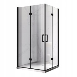 KABINA PRYSZNICOWA PROSTOKĄTNA KZ13A CZARNA 100x90 CM KZ13A-BL-100X90