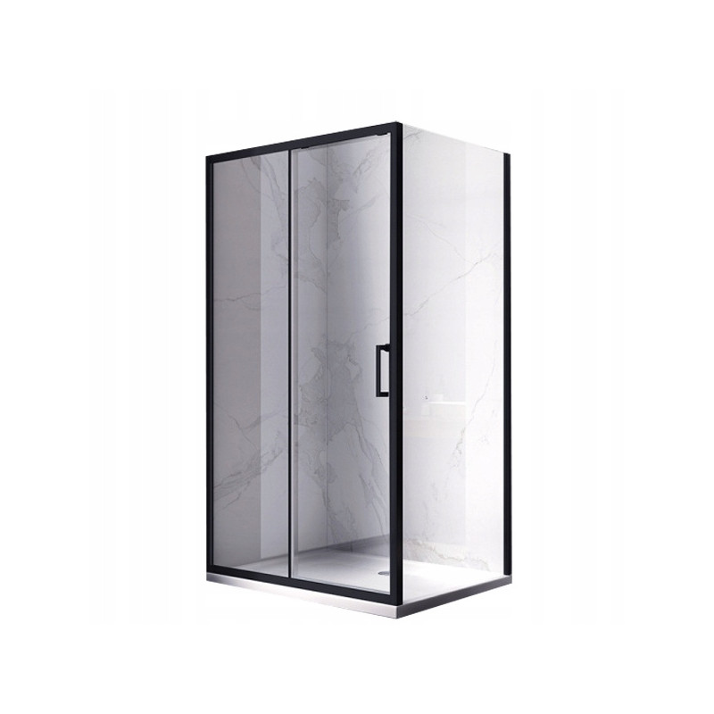 KABINA PRYSZNICOWA PROSTOKĄTNA KZ104C CZARNA 120x90 CM KZ104C-BL-120X90