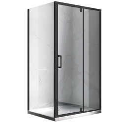 KABINA PRYSZNICOWA PROSTOKĄTNA KZ07D-BL-120X100 CZARNA 120x100 CM KZ07D-BL-120X100