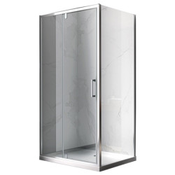 KABINA PRYSZNICOWA PROSTOKĄTNA KZ07C CHROM 120x90 CM KZ07C-120X90