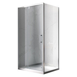 KABINA PRYSZNICOWA PROSTOKĄTNA KZ06C CHROM 110x80 CM KZ06C-110X80
