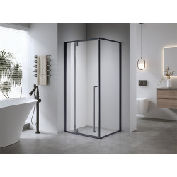 KABINA PRYSZNICOWA PROSTOKĄTNA BS16C CZARNA 120x90 CM BS16C-120X90