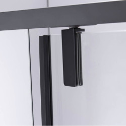 KABINA PRYSZNICOWA PROSTOKĄTNA BS16C CZARNA 120x90 CM BS16C-120X90