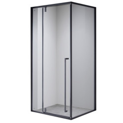 KABINA PRYSZNICOWA PROSTOKĄTNA BS16B CZARNA 110x90 CM BS16B-110X90
