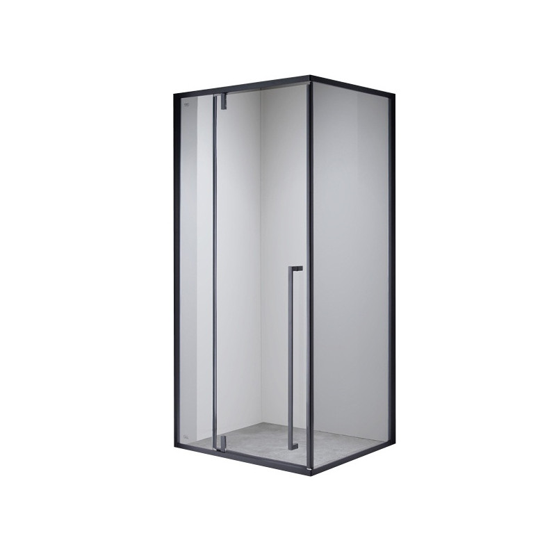 KABINA PRYSZNICOWA PROSTOKĄTNA BS16B CZARNA 110x90 CM BS16B-110X90