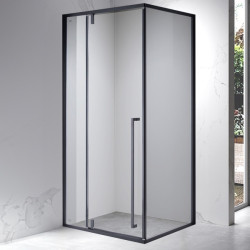 KABINA PRYSZNICOWA PROSTOKĄTNA BS16B CZARNA 110x90 CM BS16B-110X90