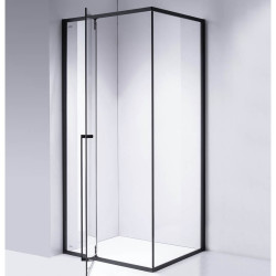 KABINA PRYSZNICOWA PROSTOKĄTNA BS16B CZARNA 110x90 CM BS16B-110X90