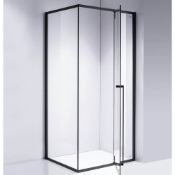 KABINA PRYSZNICOWA PROSTOKĄTNA BS16B CZARNA 110x90 CM BS16B-110X90