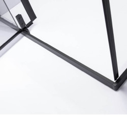 KABINA PRYSZNICOWA PROSTOKĄTNA BS16B CZARNA 110x90 CM BS16B-110X90