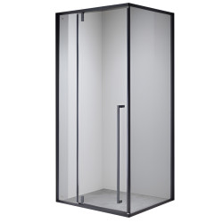 KABINA PRYSZNICOWA PROSTOKĄTNA BS16A CZARNA 100x90 CM BS16A-100X90
