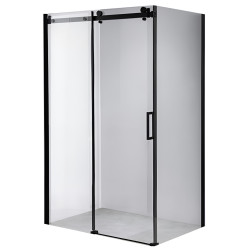 KABINA PRYSZNICOWA PROSTOKĄTNA BS15B CZARNA 110x80 CM BS15B-110X80
