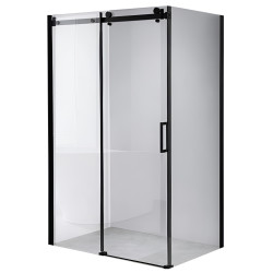 KABINA PRYSZNICOWA PROSTOKĄTNA BS14B CZARNA 110x90 CM BS14B-110X90