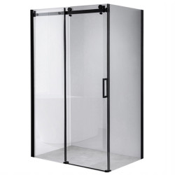 KABINA PRYSZNICOWA PROSTOKĄTNA BS14A CZARNA 100x90 CM BS14A-100X90