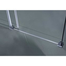 KABINA PRYSZNICOWA PROSTOKĄTNA + BRODZIK KZ203A/ST03A CHROM/CZARNY 100x80 KZ203A+ST03A-BL