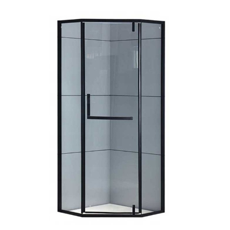 KABINA PRYSZNICOWA PIĘCIOKĄTNA KZ4026B CZARNA 90x90 CM KZ4026B-BL-90
