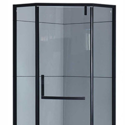 KABINA PRYSZNICOWA PIĘCIOKĄTNA KZ4026B CZARNA 90x90 CM KZ4026B-BL-90