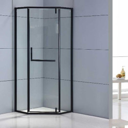 KABINA PRYSZNICOWA PIĘCIOKĄTNA KZ4026B CZARNA 90x90 CM KZ4026B-BL-90