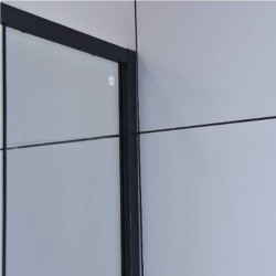 KABINA PRYSZNICOWA PIĘCIOKĄTNA KZ4026B CZARNA 90x90 CM KZ4026B-BL-90